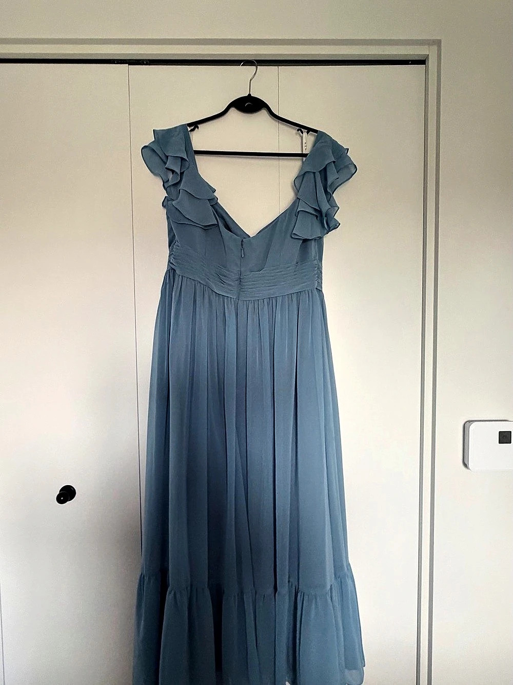 Azazie Anaya Dress in Steel Blue - Size A18 - Picture 4 of 5
